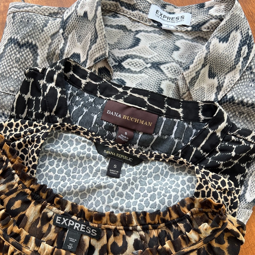Animal Print Blouse Collection